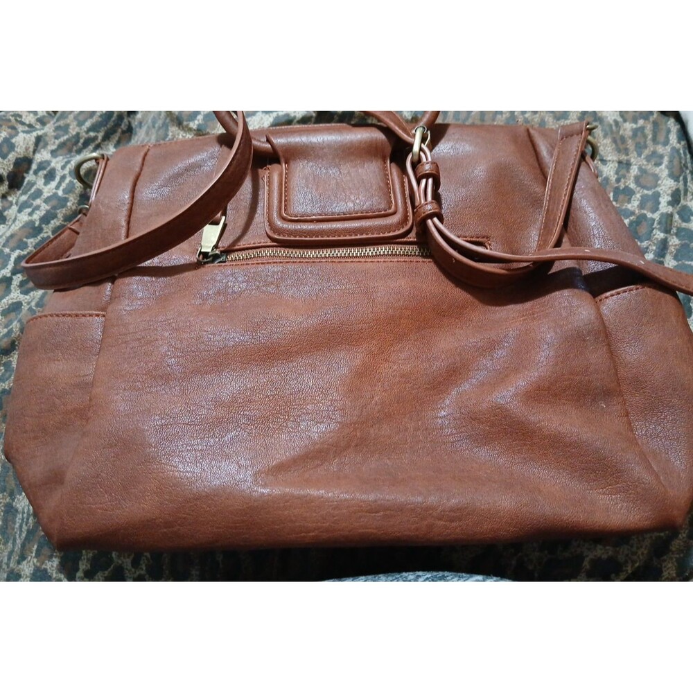 Antik Kraft PV Brown Faux Leather Hobo Handbag